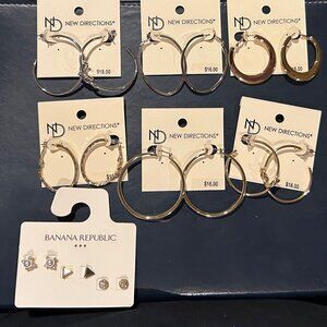 Banana Republic / New Directions Earrings (9 Pairs)